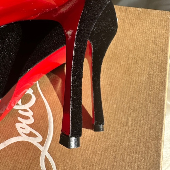 Christian Louboutin Black Heels with Embellishment - Picture 8 of 10
